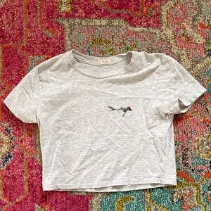 Brandy Melville Gray Crop Top
